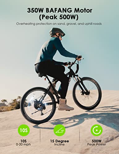 Oraimo Electric Bike for Adults,350W BAFANG Motor(Peak 500W)