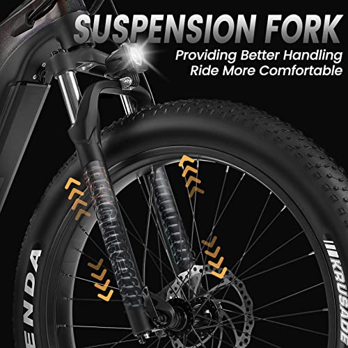VELOWAVE Electric Bike for Adults 750W Bafang Motor,48V 20AH LG Cells Battery