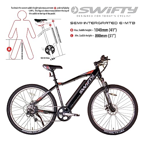 Swifty AT656 All Terrain 36 Volt 250w Electric Bike - 7 Speed Shimano Gears