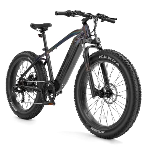 VELOWAVE Electric Bike Adults 750W BAFANG Motor 48V 15Ah LG Cells Battery,26" x 4.0" Fat Tire