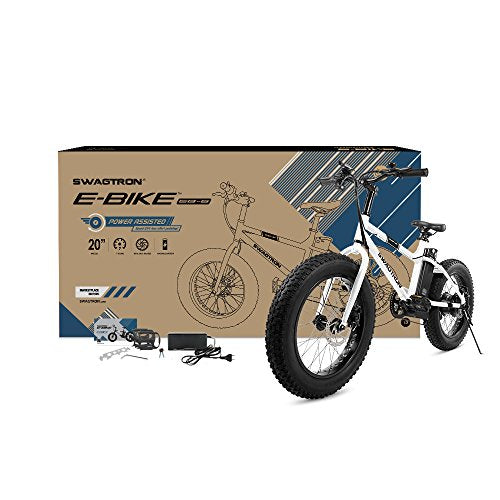 Swagtron Swagcycle EB-6 Bandit Trail Electric Bike with Removable Battery