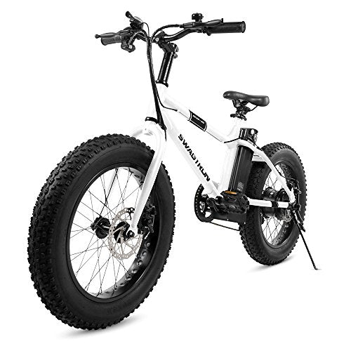 Swagtron Swagcycle EB-6 Bandit Trail Electric Bike with Removable Battery